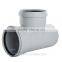 Chian supplier pvc rubber ring tee for water drainage with socket