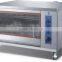 stainless steel gas rotisserie with glass front and rear & internal light & temperature control made in Foshan, China