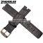 Durable Genuine Leather Deployant Watch Band Strap Buckle Bracelet Watchbands 22mm