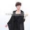 Cashmere knitted rabbit fur shawl