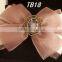 Chiffon Satin Ribbon Rhinestone Dance Ribbon Bows Hair Accessories Hair Clips