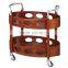 for hotel restaurant Superior hotel car train plane service wood liquor trolley with wheel