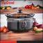 3.5L black outer SS ceramic slow cooker for France market