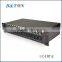 19 inch 2U 16 slots rack-mount media converter fiber optic chassis with two power supply