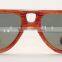 JM472 Made in China OEM Design Order Grey Polaroid Red Stained Pilot Sunglasses Bamboo