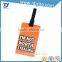 Tag Type and PVC Material airplane shape Luggage tag