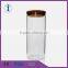 Cheap good quality glass food jar with bamboo lid