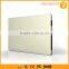 Portable stainless steel slim power bank 2400mah for mobile phone x tigi