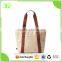 Latest Design Promotional Canvas Dot Tote Bag Leather Lady Handbag Women
