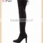 O11-1 wholesale fashion comfortable ladies cow suede over knee long boots for women