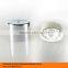 30ml flat aluminum scew cap PE material cosmetic bottle for skin care cosmetics