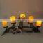 cheap led iron table standing plastic candle holder