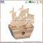 mini wooden handmake crafts cheap wooden model ship for sales