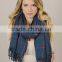Yael New Fashion Winter Grid Blanket Tassel Scarf