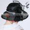 2015 Newest JunesYoung Women Black Sinmay Church Hat Wholesale
