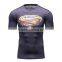 Avengers superman/bat-man marvel cartoon super hero clothing apparel men's slim fit digital print round neck short sleev t shirt