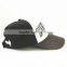 Custom Black Cotton Blank Plain Frayed Distressed Strapback Baseball Cap