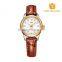 HOT SELLING!China WEIDE Brand Luxury Rose Gold Genuine Leather Waterproof Women Quartz Watch 93009R