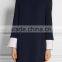 Ladies autumn boat neck long sleeve shift dress, knee length gaun designs casual dress SYA15168