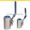 SS304 Pn 16 Stainless Steel 1/2" 1PC Ball Valve