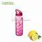 pyrex glass drink bottle with handle, straw and food grade silicone sleeve wholesale