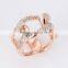 Fashion CZ cubic women's diomand rings link surround engagement rings