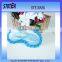 Chiffon sleep mask with lace dege