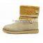 New Arrival Stylish Rivet Strappy Suede Half Boots for Girls