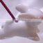 Japanese Arita ware (porcelain) incense stand, rabbit