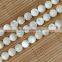 4-14mm white mother of pearl shell/nacre round beads