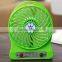 3 speed control portable electric led mini USB desk fan for student