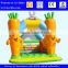 PVC tarpaulin material game toys small inflatable bungee trampoline