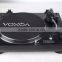 VOXOA T40 classic black Turntable / Belt Drive Vinyl Record Player with USB audio output 2016