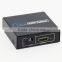 China origin best portable 1x2HD Splitter 1 in 2 Out 3 Ports hdmi splitter to coaxial