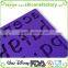 2016 most popular non-stick letter shape silicone chocolate model