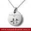 Metal Cut Out Corss Blank Dog Tags with Beads Necklace