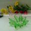 Glass Potleaf Green Glass Cohiba Ashtray , colored glass ashtray
