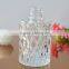 Round shaped clear glass perfume bottle stock