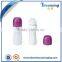 Plastic new material roll on white plastic bottle