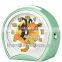 green cartoon semicircular clock,table clock