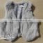 Hot selling rabbit fur vest/genuine fur vest