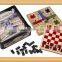 wooden 7 in 1 in tin box
