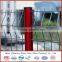 Easy installation PVC spraying triangle bending wire mesh fence