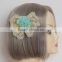 MYLOVE light blue chiffon flower big lace bow hair accessory