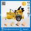 hot sale diesel engine mobile clay brick machine with mixer