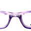 Bright color hot stamping temple pc retro reading glasses