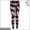 Fashion Polyester Spandex sublimated tight yoga legging pants for women