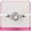 Pair wedding white stone ring, hot sale platinum imitation diamond finger rings