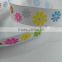 Good quality and cheap label fabric for rotary printed colorful ribbon, 100% polyester grosgrain ribbon