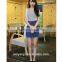 New fashion high-waist denim elastic women skirt short teens girl`s skirt